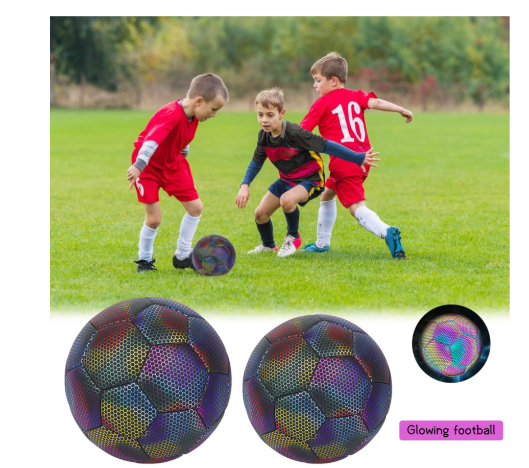 Hologoal-Holographic Glowing Reflective Soccerball