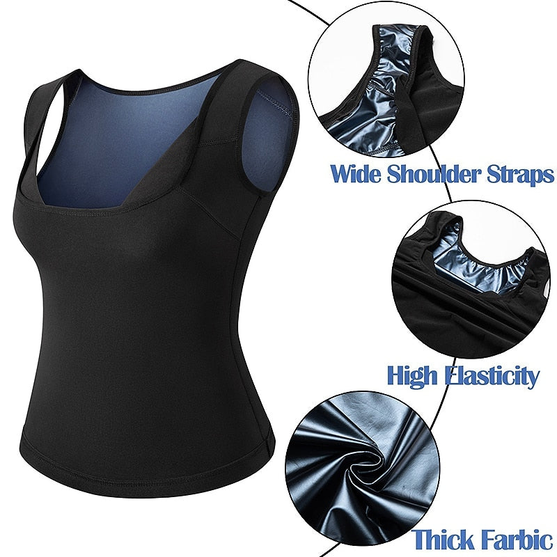 SaunaBabe-Polymer Sauna Sweat Vest for Women