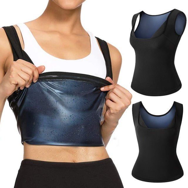 SaunaBabe-Polymer Sauna Sweat Vest for Women